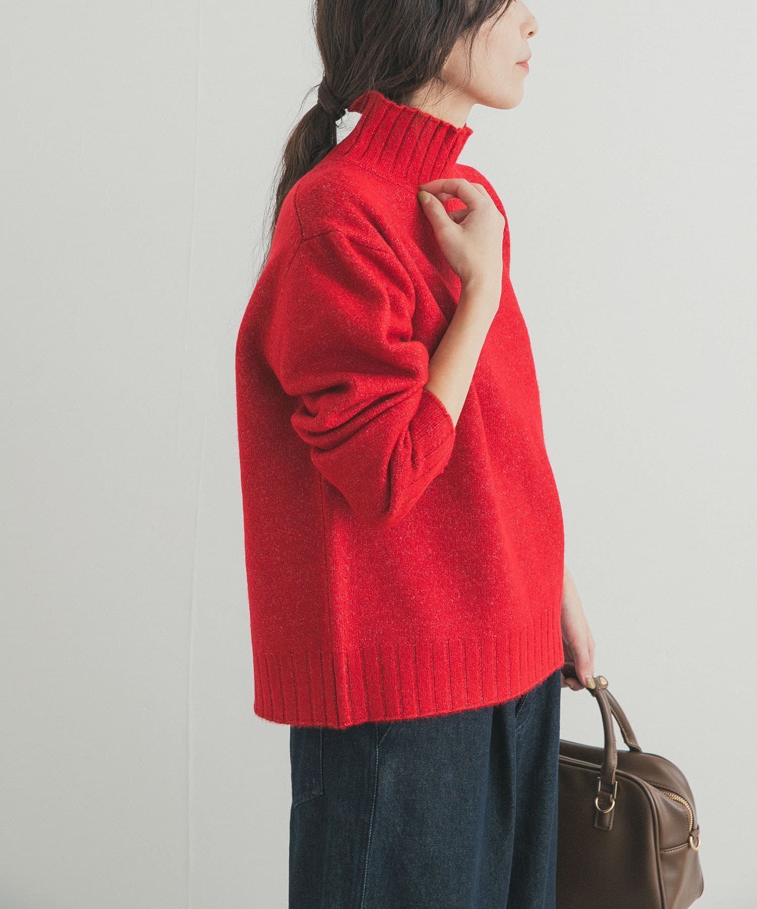 【アーバンリサーチ ドアーズ/URBAN RESEARCH DOORS】のタートルネックニットプルオーバー インテリア・キッズ・メンズ・レディースファッション・服の通販 founy(ファニー) 　ファッション　Fashion　レディースファッション　Fashion for Women　トップス・カットソー　Cut & Sew Tops　ニット　Knit Tops & Sweaters　カジュアルプルオーバー・ニットトップス　Pullovers & Knit Tops / Casual Pullovers　タートルネック・ハイネックトップス　Turtlenecks & High-Neck Tops　2025年　2025　2025-2026秋冬・A/W　Autumn/Winter 2025–26 AW25–26　冬　Winter / This Winter　おすすめ　Recommended / Our Picks　シンプル　Simple, Minimal　タートルネック　Turtleneck, High Neck　バランス　Balance, Style Balance　フォルム　Silhouette, Form　ミドル　Middle Length, Mid Height　エレガント 上品　Elegant　A/W・秋冬　Autumn/Winter　レッド|ID: prp329100004784003 ipo3291000000034722744