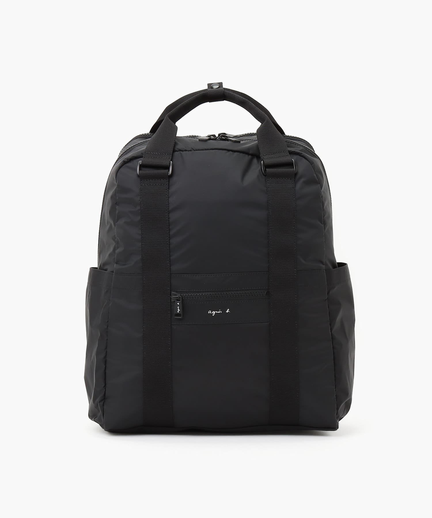 【アニエスベー ファム/agnes b. FEMME】のバックパック QAT01-03 インテリア・キッズ・メンズ・レディースファッション・服の通販 founy(ファニー) 　ファッション　Fashion　レディースファッション　Fashion for Women　バッグ　Bags　コーティング　Coating, Coated Finish　シルバー　Silver, Metallic Silver　スポーツ　Sports, Activewear　トラベル　Travel, Travel Gear　ポケット　Pocket, Pocket Detail　軽量　Lightweight, Ultra Light　ブラック|ID: prp329100004784010 ipo3291000000034944124