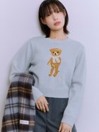 【リリーブラウン/Lily Brown】の【WEB・一部店舗限定カラー】Lily Bearフリンジマフラーニットトップス 人気、トレンドファッション・服の通販 founy(ファニー) ファッション Fashion レディースファッション Fashion for Women トップス・カットソー Cut & Sew Tops ニット Knit Tops & Sweaters マフラー・スヌード / 冬小物の定番 Scarves & Mufflers クラシカル Classical, Vintage-Inspired スマート Smart, Elegant 雑誌 Magazine, Fashion Magazine チェック Check, Plaid, Tartan 2月号 February Issue, Feb. Edition フリンジ Fringe, Tassel マフラー Scarf, Muffler A/W・秋冬 Autumn/Winter thumbnail LBLU[081]|ID: prp329100004784051 ipo3291000000034852096