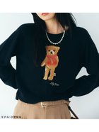 【リリーブラウン/Lily Brown】の【WEB・一部店舗限定カラー】Lily Bearフリンジマフラーニットトップス 人気、トレンドファッション・服の通販 founy(ファニー) ファッション Fashion レディースファッション Fashion for Women トップス・カットソー Cut & Sew Tops ニット Knit Tops & Sweaters マフラー・スヌード / 冬小物の定番 Scarves & Mufflers クラシカル Classical, Vintage-Inspired スマート Smart, Elegant 雑誌 Magazine, Fashion Magazine チェック Check, Plaid, Tartan 2月号 February Issue, Feb. Edition フリンジ Fringe, Tassel マフラー Scarf, Muffler A/W・秋冬 Autumn/Winter thumbnail NVY[089]|ID: prp329100004784051 ipo3291000000034852099