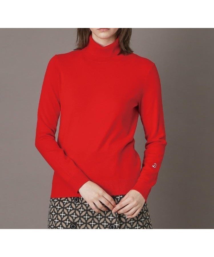 【ドレステリア/DRESSTERIOR】の【CLASSY.12月号/otonaMUSE11月号掲載】ウールブレンド天竺タートルニット インテリア・キッズ・メンズ・レディースファッション・服の通販 founy(ファニー) 　雑誌掲載アイテム　Magazine Picks & Fashion Features　ファッション雑誌　Fashion Magazines　クラッシィ　CLASSY.　オトナミューズ　otona MUSE　ファッション　Fashion　レディースファッション　Fashion for Women　トップス・カットソー　Cut & Sew Tops　ニット　Knit Tops & Sweaters　11月号　November Issue　12月号　December Issue　シンプル　Simple, Minimal　スマート　Smart, Elegant　雑誌　Magazine, Fashion Magazine　タートル　Turtleneck, Turtle Collar　タートルネック　Turtleneck, High Neck　なめらか　Smooth, Silky Texture　ワンポイント　One Point, Statement Accent　レッド|ID: prp329100004784087 ipo3291000000034723927