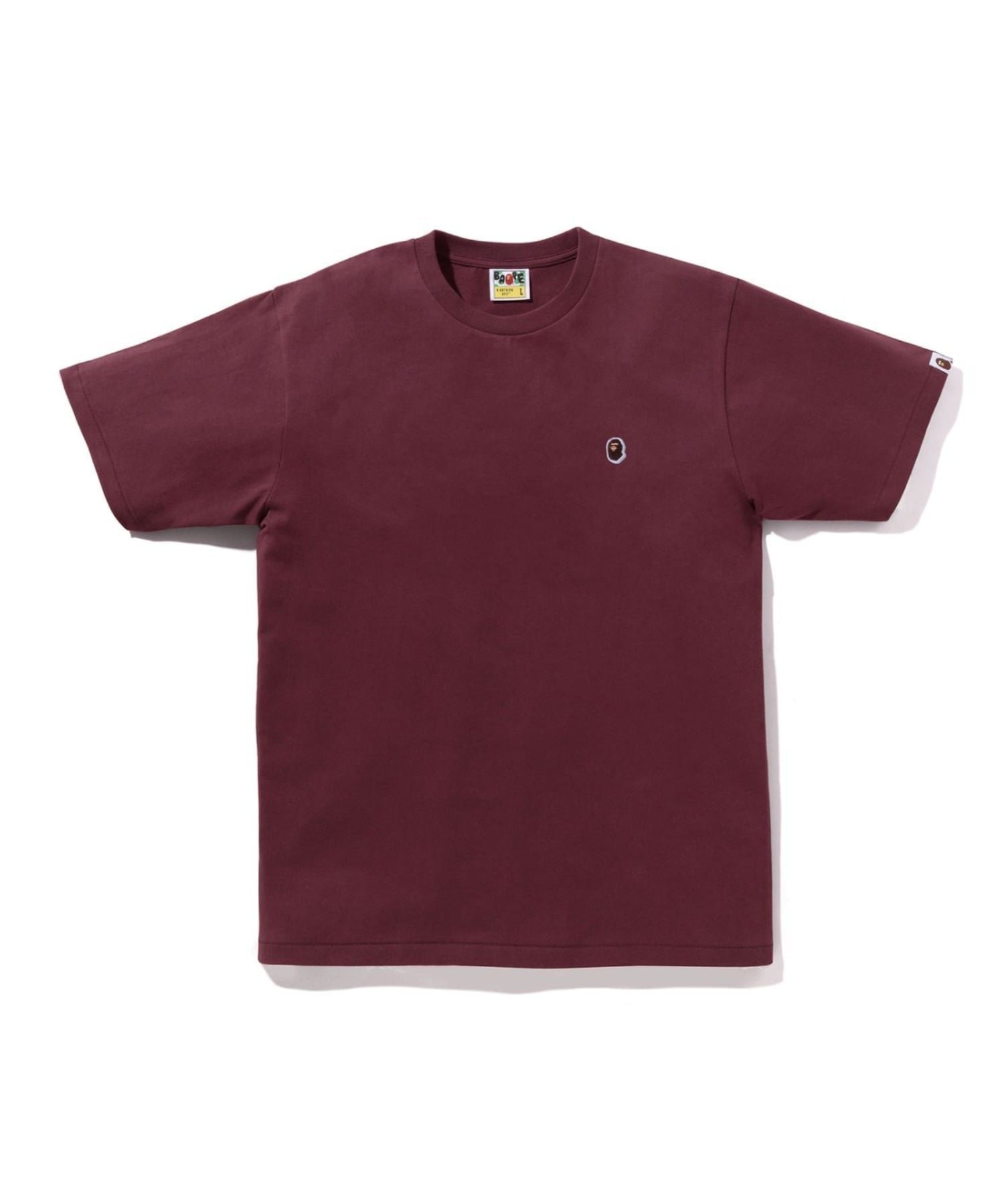 【ア ベイシング エイプ/A BATHING APE】のONE POINT TEE M インテリア・キッズ・メンズ・レディースファッション・服の通販 founy(ファニー) ファッション Fashion レディースファッション Fashion for Women ショート Short, Short Length スリーブ Sleeve, Long Sleeve / Short Sleeve ベーシック Basic, Essential BURGUNDY|ID: prp329100004784091 ipo3291000000034973257