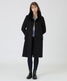 【ブルーレーベル クレストブリッジ/BLUE LABEL CRESTBRIDGE】のファインダブルビーバースタンドカラーコート 人気、トレンドファッション・服の通販 founy(ファニー) ファッション Fashion レディースファッション Fashion for Women アウター Coat / Outerwear Collection コート・ロングコート・ピーコート Long Coats, Peacoats & More スタンド Stand Collar, Upright Stand ダブル Double, Double-Breasted フィット Fit, Slim Fit フレア Flare, Flared プリーツ Pleats, Pleated ボックス Boxy, Box Shape ヨーク Yoke, Yoke Design 定番 Standard, Basic Item thumbnail ブラック|ID: prp329100004784227 ipo3291000000034880704