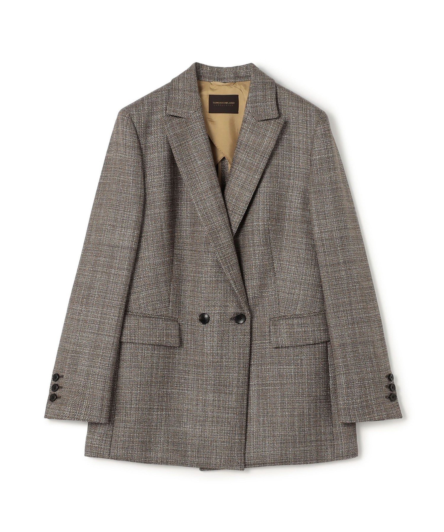 【トゥモローランド/TOMORROWLAND】のSILK AIR ERICA ダブルブレストジャケット 人気、トレンドファッション・服の通販 founy(ファニー) 　ファッション　Fashion　レディースファッション　Fashion for Women　アウター　Coat / Outerwear Collection　レディースジャケット・軽アウター　Jackets　エレガント 上品　Elegant　シルク　Silk, 100% Silk　ジャケット　Jacket, Outerwear　タオル　Towel, Bath Towel　ダブル　Double, Double-Breasted　ポケット　Pocket, Pocket Detail　 other-1|ID: prp329100004784232 ipo3291000000034726267