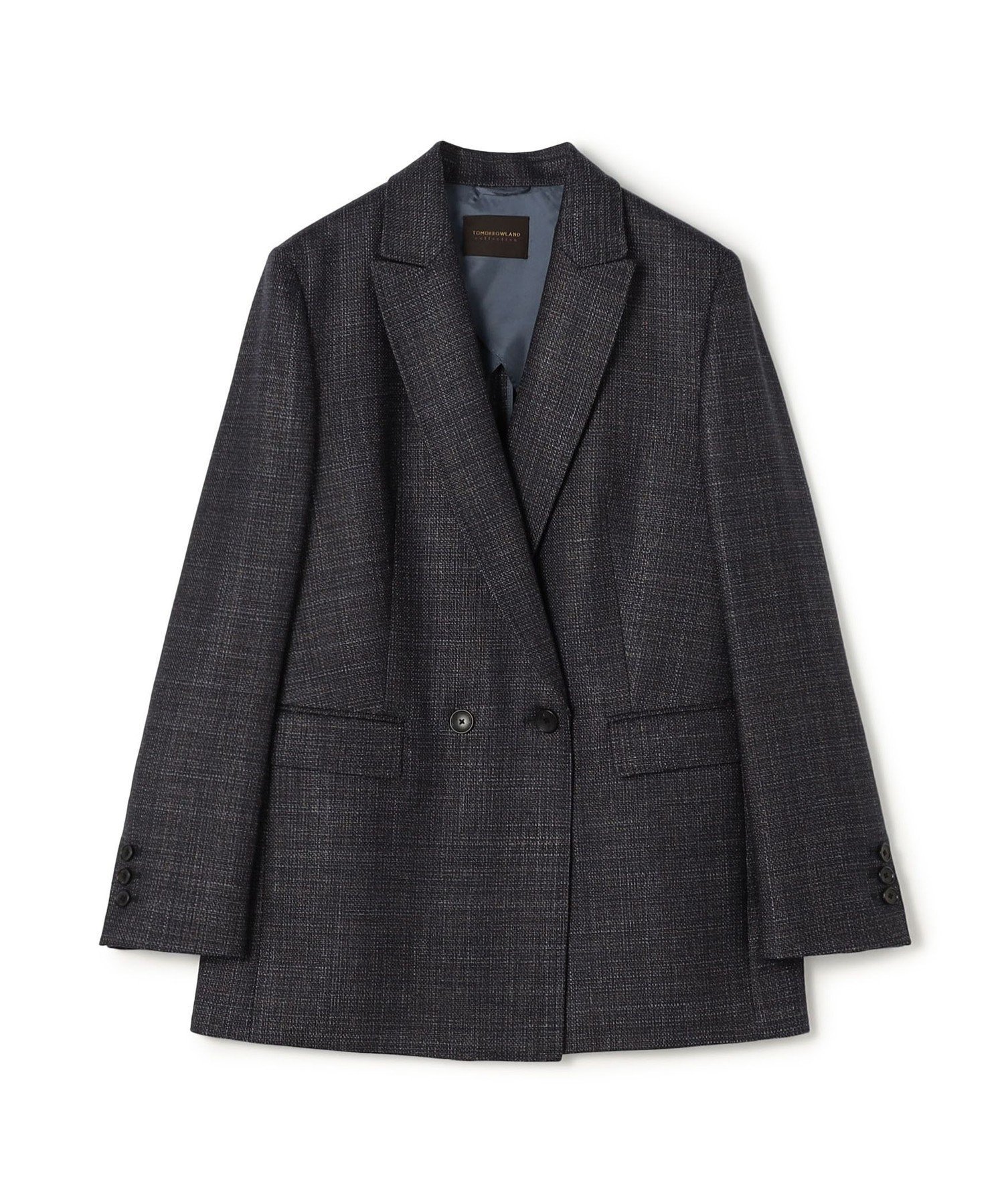 【トゥモローランド/TOMORROWLAND】のSILK AIR ERICA ダブルブレストジャケット インテリア・キッズ・メンズ・レディースファッション・服の通販 founy(ファニー) 　ファッション　Fashion　レディースファッション　Fashion for Women　アウター　Coat / Outerwear Collection　レディースジャケット・軽アウター　Jackets　エレガント 上品　Elegant　シルク　Silk, 100% Silk　ジャケット　Jacket, Outerwear　タオル　Towel, Bath Towel　ダブル　Double, Double-Breasted　ポケット　Pocket, Pocket Detail　68 ネイビー系|ID: prp329100004784232 ipo3291000000034726274