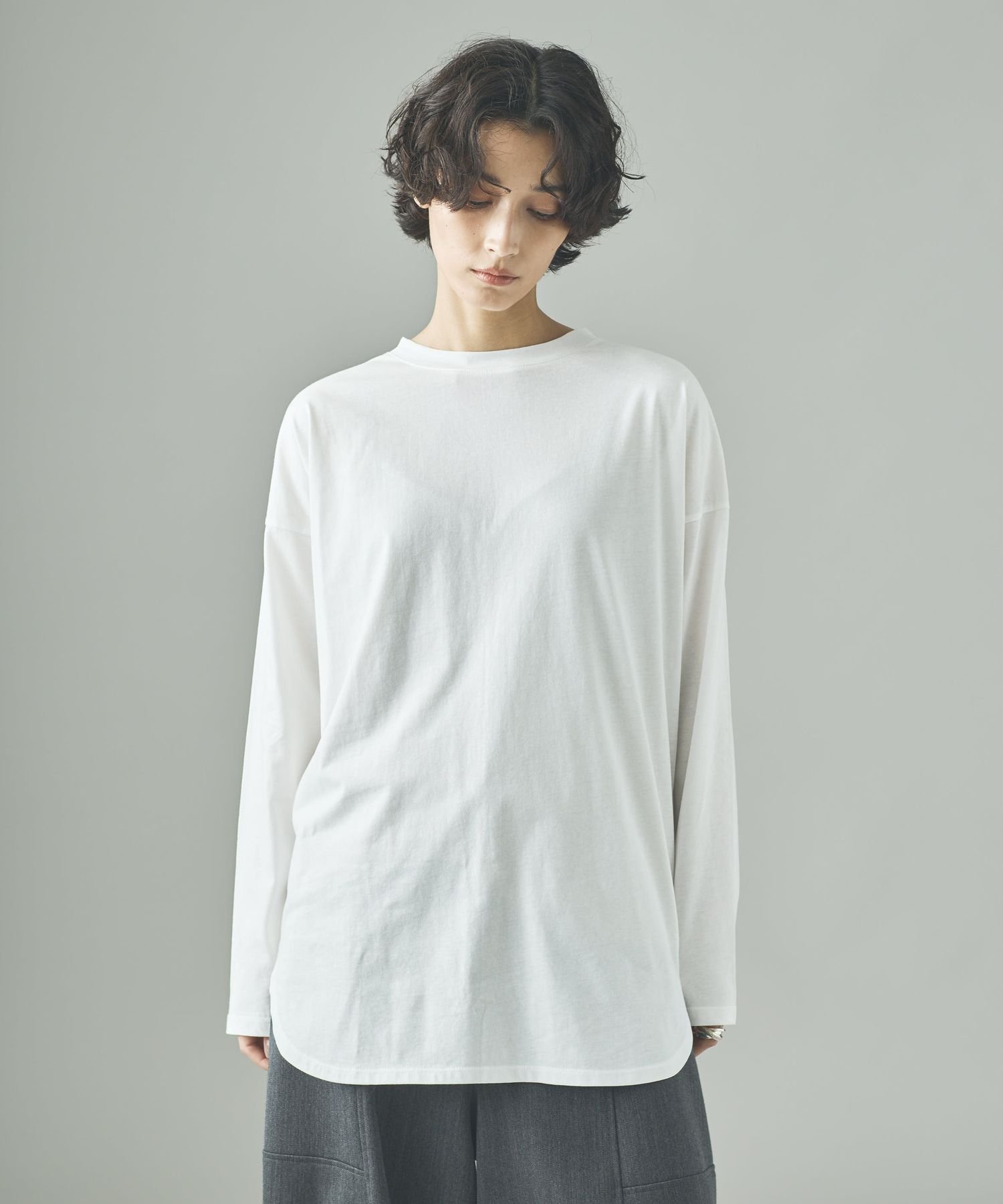 【カレンソロジー/Curensology】のシャツテイルロングTシャツ 人気、トレンドファッション・服の通販 founy(ファニー) 　ファッション　Fashion　レディースファッション　Fashion for Women　トップス・カットソー　Cut & Sew Tops　シャツ・ブラウス・オフィスカジュアル　Elegant Blouses & Button-Ups　ロングTシャツ・Tシャツ　Longline T-Shirts & Tees　おすすめ　Recommended / Our Picks　エレガント 上品　Elegant　 other-1|ID: prp329100004784249 ipo3291000000034726579