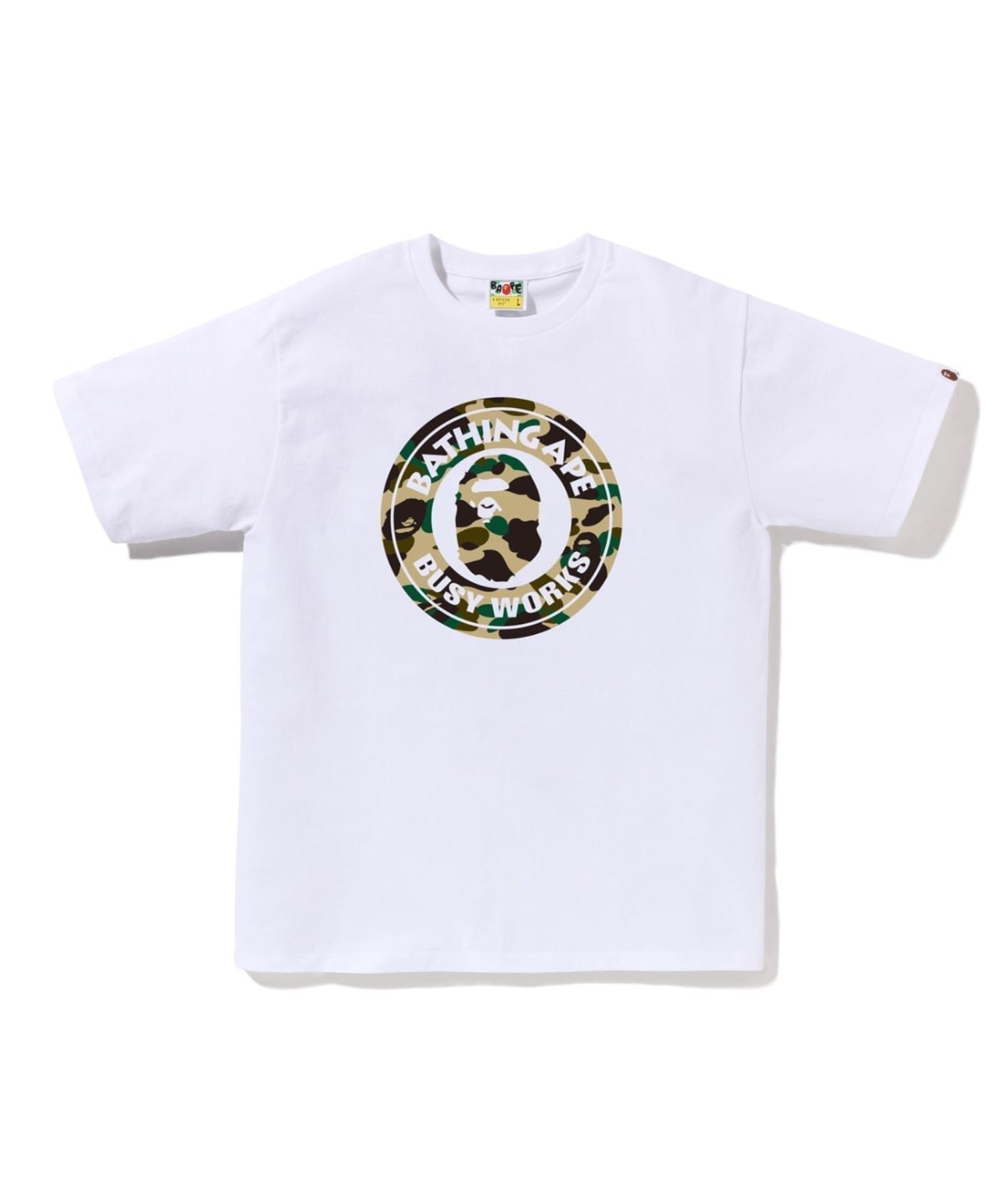 【ア ベイシング エイプ/A BATHING APE】の1ST CAMO BUSY WORKS TEE インテリア・キッズ・メンズ・レディースファッション・服の通販 founy(ファニー) 　ファッション　Fashion　レディースファッション　Fashion for Women　インナー　Innerwear　オレンジ　Orange　クラシック　Classic, Timeless Style　コレクション　Collection, Seasonal Line　ショート　Short, Short Length　スリーブ　Sleeve, Long Sleeve / Short Sleeve　パターン　Pattern, Design Print　フロント　Front, Front Design　プリント　Print, Printed Pattern　モチーフ　Motif, Design Theme　ラバー　Rubber, Rubber Sole　A/W・秋冬　Autumn/Winter　WHxYE|ID: prp329100004784252 ipo3291000000035181731