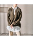 【レプシィム ローリーズファーム/LEPSIM LOWRYS FARM】のシャツレイヤードライクチュニック 人気、トレンドファッション・服の通販 founy(ファニー) ファッション Fashion レディースファッション Fashion for Women トップス・カットソー Cut & Sew Tops シャツ・ブラウス・オフィスカジュアル Elegant Blouses & Button-Ups おすすめ Recommended / Our Picks インナー Innerwear チュニック Tunic, Long Top ドッキング Docking, Mixed Material ワイド Wide, Wide Fit thumbnail ブラウン55|ID: prp329100004784284 ipo3291000000034884050