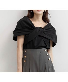 【ランダ/RANDA】のリボンドッキングカットトップス 人気、トレンドファッション・服の通販 founy(ファニー) ファッション Fashion レディースファッション Fashion for Women トップス・カットソー Cut & Sew Tops カットソー Cut and Sewn Top コンパクト Compact, Small Size ドッキング Docking, Mixed Material ボトム Bottoms, Lower Wear リボン Ribbon, Bow |ID:prp329100004784288