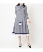 【クリスチャン オジャール/CHRISTIAN AUJARD】の棒タイ付プリントワンピース 人気、トレンドファッション・服の通販 founy(ファニー) ファッション Fashion レディースファッション Fashion for Women ワンピース Dresses インナー Innerwear ヴィンテージ Vintage Style 春 Spring 洗える Machine Washable 秋 Autumn クラシカル Classical, Vintage-Inspired サテン Satin, Glossy Fabric プリント Print, Printed Pattern ボーダー Border, Stripe ロング Long, Long-Length 冬 Winter / This Winter おすすめ Recommended / Our Picks 夏 Summer エレガント 上品 Elegant thumbnail ネイビー系|ID: prp329100004784291 ipo3291000000034727779