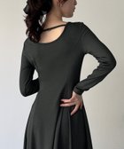 【ジュノア/JUNOAH】のカットソーフレアワンピース(薄手・裏地なし) 人気、トレンドファッション・服の通販 founy(ファニー) ファッション Fashion レディースファッション Fashion for Women ワンピース Dresses thumbnail ダークグレー|ID: prp329100004784292 ipo3291000000034929191