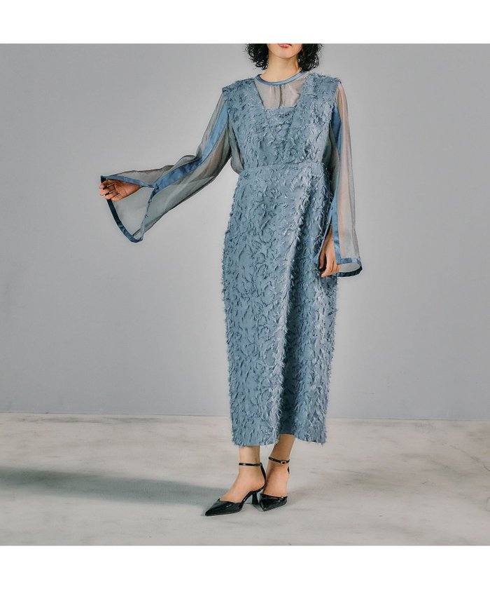 【レプシィム ローリーズファーム/LEPSIM LOWRYS FARM】の【結婚式/オケージョン】ジャガードインナー付きワンピース インテリア・キッズ・メンズ・レディースファッション・服の通販 founy(ファニー) https://founy.com/ ファッション Fashion レディースファッション Fashion for Women ワンピース Dresses インナー Innerwear オケージョン Occasion Wear オーガンジー Organza Fabric カットジャガード Cut Jacquard スリット Slit, Slit Detail スリーブ Sleeve, Long Sleeve / Short Sleeve セレモニー Ceremony フォーマル Formal, Dressy エレガント 上品 Elegant 二次会 After Party 結婚式 Wedding |ID: prp329100004784308 ipo3291000000035152495