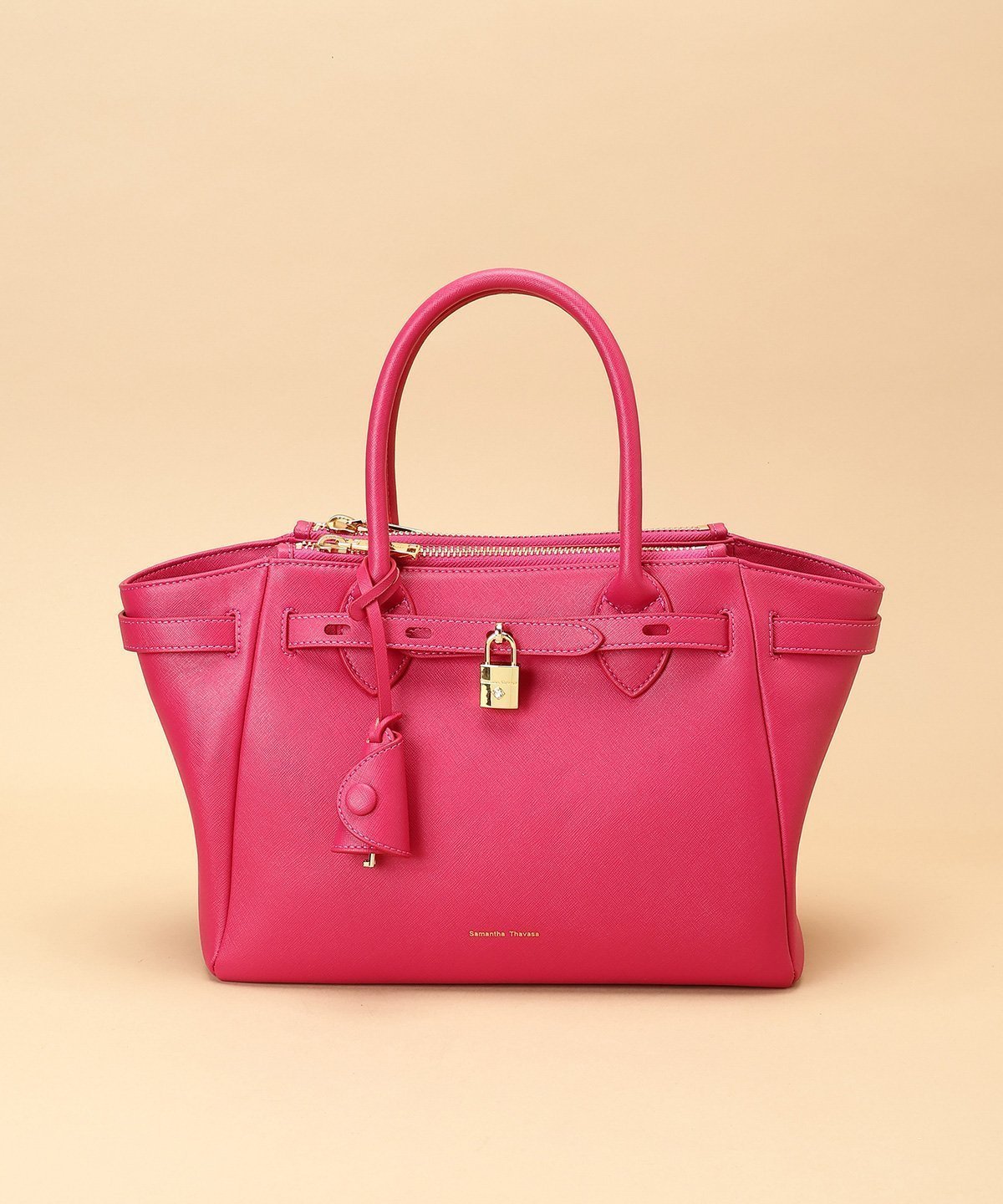 【サマンサタバサ/SamanTha Thavasa】のベルトデザイン サマンサアゼル 大サイズ インテリア・キッズ・メンズ・レディースファッション・服の通販 founy(ファニー) 　ファッション　Fashion　レディースファッション　Fashion for Women　ベルト&ウエストマーク　Belts & Waist Accessories　ショルダー　Shoulder, Shoulder Strap　スマート　Smart, Elegant　ビジュー　Bijou, Jewel-like Accent　ポケット　Pocket, Pocket Detail　マゼンタ|ID: prp329100004784331 ipo3291000000035030711