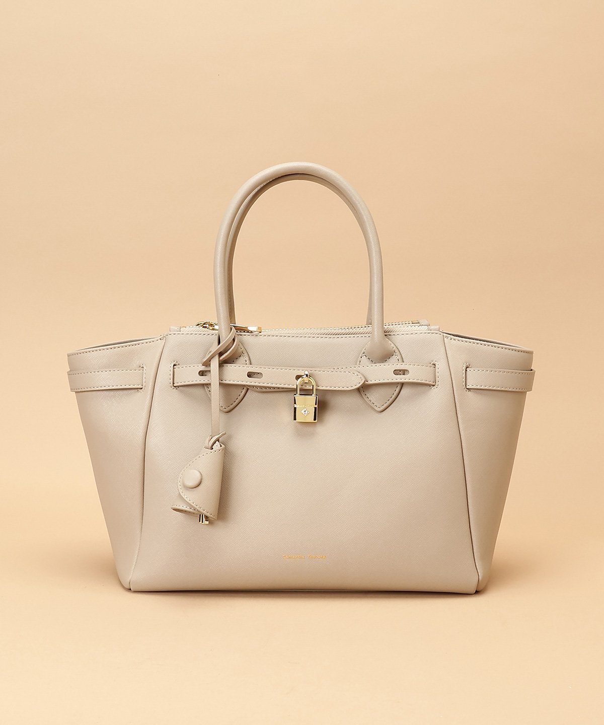 【サマンサタバサ/SamanTha Thavasa】のベルトデザイン サマンサアゼル 大サイズ インテリア・キッズ・メンズ・レディースファッション・服の通販 founy(ファニー) 　ファッション　Fashion　レディースファッション　Fashion for Women　ベルト&ウエストマーク　Belts & Waist Accessories　ショルダー　Shoulder, Shoulder Strap　スマート　Smart, Elegant　ビジュー　Bijou, Jewel-like Accent　ポケット　Pocket, Pocket Detail　グレージュ|ID: prp329100004784331 ipo3291000000035030713