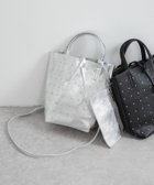【アーバンリサーチ/URBAN RESEARCH】のスタッズミニトートバッグ 人気、トレンドファッション・服の通販 founy(ファニー) ファッション Fashion レディースファッション Fashion for Women バッグ Bags 2025年 2025 2025-2026秋冬・A/W Autumn/Winter 2025–26 AW25–26 冬 Winter / This Winter ショルダー Shoulder, Shoulder Strap シンプル Simple, Minimal スタッズ Studs, Metal Accents ポーチ Pouch, Small Case エレガント 上品 Elegant A/W・秋冬 Autumn/Winter thumbnail シルバー|ID: prp329100004784341 ipo3291000000034932908
