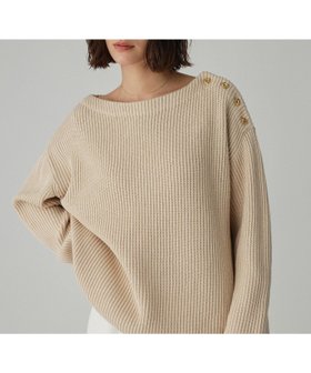 【バビロン/BABYLONE / KIDS】のショルダーボタンニットプルオーバー 人気、トレンドファッション・服の通販 founy(ファニー) ファッション Fashion キッズファッション Fashion for Kids トップス・カットソー Cut & Sew Tops アクリル Acrylic Material 冬 Winter / This Winter 再入荷 Restock / Back in Stock エレガント 上品 Elegant 2025年 2025 2025-2026秋冬・A/W Autumn/Winter 2025–26 AW25–26 |ID:prp329100004784346