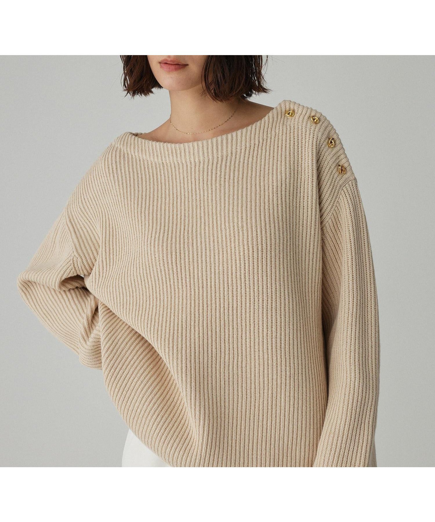 【バビロン/BABYLONE / KIDS】のショルダーボタンニットプルオーバー 人気、トレンドファッション・服の通販 founy(ファニー) ファッション Fashion キッズファッション Fashion for Kids トップス・カットソー Cut & Sew Tops アクリル Acrylic Material 冬 Winter / This Winter 再入荷 Restock / Back in Stock エレガント 上品 Elegant 2025年 2025 2025-2026秋冬・A/W Autumn/Winter 2025–26 AW25–26 other-1|ID: prp329100004784346 ipo3291000000034906351