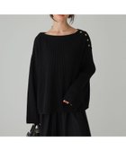 【バビロン/BABYLONE / KIDS】のショルダーボタンニットプルオーバー 人気、トレンドファッション・服の通販 founy(ファニー) ファッション Fashion キッズファッション Fashion for Kids トップス・カットソー Cut & Sew Tops アクリル Acrylic Material 冬 Winter / This Winter 再入荷 Restock / Back in Stock エレガント 上品 Elegant 2025年 2025 2025-2026秋冬・A/W Autumn/Winter 2025–26 AW25–26 thumbnail ブラック19|ID: prp329100004784346 ipo3291000000034906355