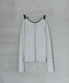 【アパートバイローリーズ/apart by lowrys】の【別注】miller2WAYプルオーバー_長袖 人気、トレンドファッション・服の通販 founy(ファニー) ファッション Fashion レディースファッション Fashion for Women トップス・カットソー Cut & Sew Tops カジュアルプルオーバー・ニットトップス Pullovers & Knit Tops / Casual Pullovers インナー Innerwear ジャケット Jacket, Outerwear デニム Denim, Jeans Material 長袖 Long Sleeve, Full Sleeve ボーダー Border, Stripe 別注 Limited Edition, Custom Order thumbnail オフホワイト×ネイビー88|ID: prp329100004784347 ipo3291000000034945073