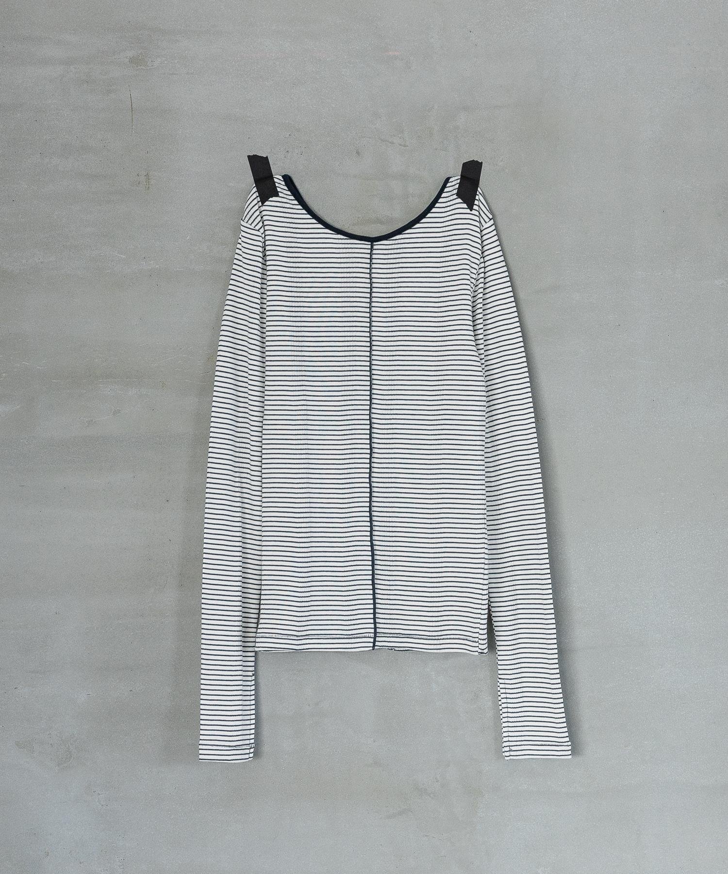 【アパートバイローリーズ/apart by lowrys】の【別注】miller2WAYプルオーバー_長袖 インテリア・キッズ・メンズ・レディースファッション・服の通販 founy(ファニー) 　ファッション　Fashion　レディースファッション　Fashion for Women　トップス・カットソー　Cut & Sew Tops　カジュアルプルオーバー・ニットトップス　Pullovers & Knit Tops / Casual Pullovers　インナー　Innerwear　ジャケット　Jacket, Outerwear　デニム　Denim, Jeans Material　長袖　Long Sleeve, Full Sleeve　ボーダー　Border, Stripe　別注　Limited Edition, Custom Order　オフホワイト×ネイビー88|ID: prp329100004784347 ipo3291000000034945073