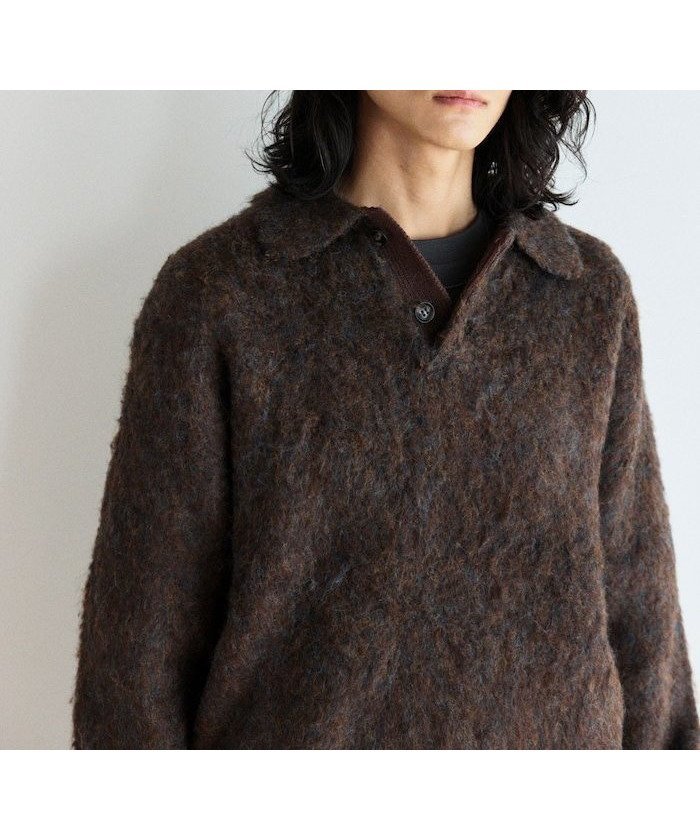 【フリークスストア/FREAK'S STORE】のシャギーニットポロ セーター 25AW インテリア・キッズ・メンズ・レディースファッション・服の通販 founy(ファニー) 　ファッション　Fashion　レディースファッション　Fashion for Women　トップス・カットソー　Cut & Sew Tops　ニット　Knit Tops & Sweaters　2025年　2025　2025-2026秋冬・A/W　Autumn/Winter 2025–26 AW25–26　冬　Winter / This Winter　おすすめ　Recommended / Our Picks　インナー　Innerwear　カーゴパンツ　Cargo Pants, Utility Pants　クラシック　Classic, Timeless Style　シンプル　Simple, Minimal　スラックス　Slacks, Dress Pants　セーター　Sweater, Knitwear　デニム　Denim, Jeans Material　トレンド　Trend, Trending Now　モダン　Modern, Contemporary　リラックス　Relax, Relaxed Fit　エレガント 上品　Elegant　A/W・秋冬　Autumn/Winter　ブラウン|ID: prp329100004784358 ipo3291000000034795556