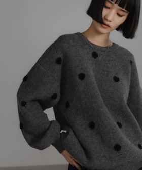 【ローリーズファーム/LOWRYS FARM】 ドットJQニットプルオーバーLS人気、トレンドファッション・服の通販 founy(ファニー) ファッション Fashion レディースファッション Fashion for Women トップス・カットソー Cut & Sew Tops ニット Knit Tops & Sweaters カジュアルプルオーバー・ニットトップス Pullovers & Knit Tops / Casual Pullovers おすすめ Recommended / Our Picks シンプル Simple, Minimal トレンド Trend, Trending Now ドット Polka Dot, Dot Pattern ループ Loop, Loop Knit |ID:prp329100004784388