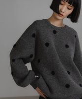 【ローリーズファーム/LOWRYS FARM】のドットJQニットプルオーバーLS 人気、トレンドファッション・服の通販 founy(ファニー) ファッション Fashion レディースファッション Fashion for Women トップス・カットソー Cut & Sew Tops ニット Knit Tops & Sweaters カジュアルプルオーバー・ニットトップス Pullovers & Knit Tops / Casual Pullovers おすすめ Recommended / Our Picks シンプル Simple, Minimal トレンド Trend, Trending Now ドット Polka Dot, Dot Pattern ループ Loop, Loop Knit |ID:prp329100004784388