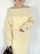 【フレイ アイディー/FRAY I.D】のアルパカシャギーケーブルオフショルニット 人気、トレンドファッション・服の通販 founy(ファニー) ファッション Fashion レディースファッション Fashion for Women トップス・カットソー Cut & Sew Tops ニット Knit Tops & Sweaters コレクション Collection, Seasonal Line スマート Smart, Elegant セットアップ Set-Up, Coordinated Outfit なめらか Smooth, Silky Texture バランス Balance, Style Balance ブラウジング Blouson Silhouette, Cinched Waist マフラー Scarf, Muffler thumbnail YEL[032]|ID: prp329100004784402 ipo3291000000034730358