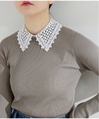 【イエナ/IENA】の《追加》レース襟 RIBホールガーメントプルオーバー 人気、トレンドファッション・服の通販 founy(ファニー) ファッション Fashion レディースファッション Fashion for Women トップス・カットソー Cut & Sew Tops カジュアルプルオーバー・ニットトップス Pullovers & Knit Tops / Casual Pullovers 2026年 2026 ベーシック Basic, Essential ホールガーメント WholeGarment, Seamless Knit リブニット Rib Knit, Ribbed Knit レース Lace, Lace Fabric 吸水 Absorbent, Quick-Dry 春 Spring 秋 Autumn thumbnail グレーB|ID: prp329100004784425 ipo3291000000035188547