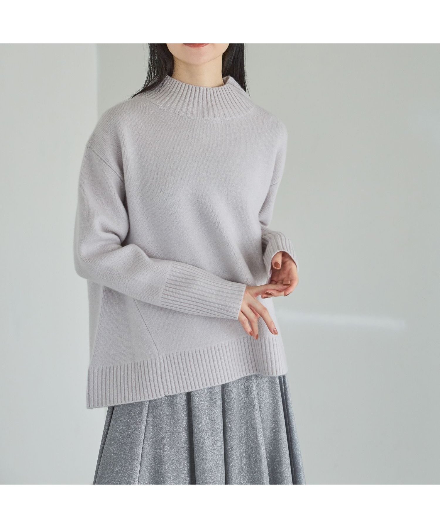 【アパートバイローリーズ/apart by lowrys】のカシミヤコンオフタートルニット インテリア・キッズ・メンズ・レディースファッション・服の通販 founy(ファニー) ファッション Fashion レディースファッション Fashion for Women トップス・カットソー Cut & Sew Tops ニット Knit Tops & Sweaters イエロー Yellow シンプル Simple, Minimal トレンド Trend, Trending Now パターン Pattern, Design Print 冬 Winter / This Winter 定番 Standard, Basic Item ライトグレー12|ID: prp329100004784427 ipo3291000000035143027