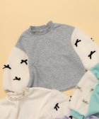 【エフオー オンラインストア/F.O.Online Store / KIDS】のWEB限定 裏シャギーファーリボントレーナー グレー|ID: prp329100004784431 ipo3291000000034731094