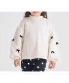 【エフオー オンラインストア/F.O.Online Store / KIDS】のWEB限定 裏シャギーファーリボントレーナー アイボリー|ID: prp329100004784431 ipo3291000000034731096