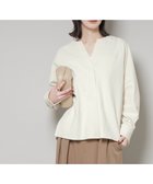 【ナノ ユニバース/nano universe】のストレッチ起毛スキッパープルオーバーブラウス(セットアップ可) アイボリー7|ID:prp329100004784446