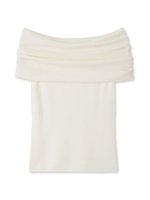 【フレイ アイディー/FRAY I.D】のオフショルドレープノースリニット 人気、トレンドファッション・服の通販 founy(ファニー) ファッション Fashion レディースファッション Fashion for Women トップス・カットソー Cut & Sew Tops ニット Knit Tops & Sweaters 秋 Autumn カーディガン Cardigan, Knitwear ジャケット Jacket, Outerwear スマート Smart, Elegant デニム Denim, Jeans Material ボトム Bottoms, Lower Wear ロング Long, Long-Length ワイド Wide, Wide Fit 夏 Summer エレガント 上品 Elegant |ID:prp329100004784474