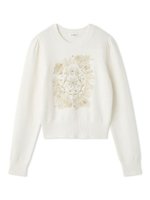 【フレイ アイディー/FRAY I.D】のエトワールエンブロイダリーニット 人気、トレンドファッション・服の通販 founy(ファニー) ファッション Fashion レディースファッション Fashion for Women トップス・カットソー Cut & Sew Tops ニット Knit Tops & Sweaters ギャザー Gathered, Ruffled コンパクト Compact, Small Size シルバー Silver, Metallic Silver シンプル Simple, Minimal スペシャル Special, Limited Edition スマート Smart, Elegant スリーブ Sleeve, Long Sleeve / Short Sleeve モチーフ Motif, Design Theme |ID:prp329100004784477