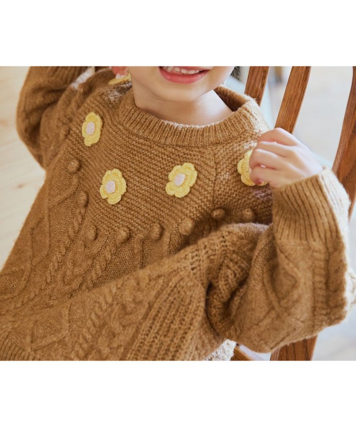 【ビームス ミニ/BEAMS mini / KIDS】の【12/4新規値下げ】フラワー ケーブルニット プルオーバー 25AW(90~140cm) インテリア・キッズ・メンズ・レディースファッション・服の通販 founy(ファニー) https://founy.com/ ファッション Fashion キッズファッション Fashion for Kids トップス・カットソー Cut & Sew Tops セーター Sweater, Knitwear トレンド Trend, Trending Now フラワー Flower, Floral ベーシック Basic, Essential モチーフ Motif, Design Theme おすすめ Recommended / Our Picks エレガント 上品 Elegant 2025年 2025 2025-2026秋冬・A/W Autumn/Winter 2025–26 AW25–26 |ID: prp329100004784482 ipo3291000000034878751