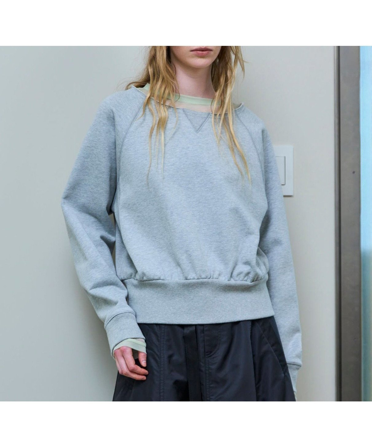 【メゾンスペシャル/MAISON SPECIAL】のSheer Neck Sweatshirt 人気、トレンドファッション・服の通販 founy(ファニー) 　ファッション　Fashion　レディースファッション　Fashion for Women　トップス・カットソー　Cut & Sew Tops　シャツ・ブラウス・オフィスカジュアル　Elegant Blouses & Button-Ups　レディースパーカー・カジュアルフーディー　Casual Hoodies & Sweatshirts　ロングTシャツ・Tシャツ　Longline T-Shirts & Tees　スウェット・クルーネックトップス　Sweatshirts & Crewnecks / Relaxed Fit Sweat Tops　シアー　Sheer, See-Through　シンプル　Simple, Minimal　スウェット / スエット　Sweatshirt, Sweatwear　ドッキング　Docking, Mixed Material　ベーシック　Basic, Essential　春　Spring　秋　Autumn　 other-1|ID: prp329100004784489 ipo3291000000035050357