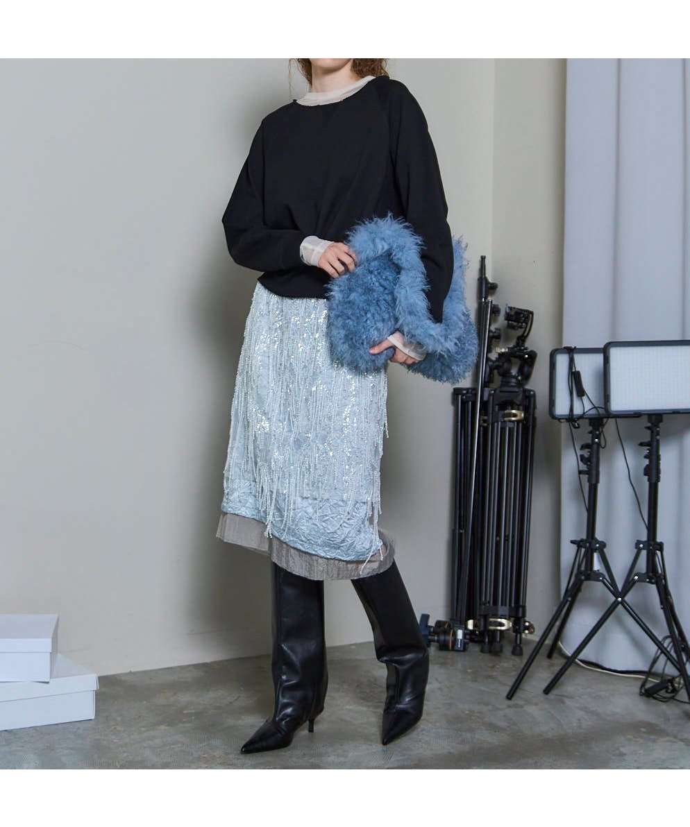 【メゾンスペシャル/MAISON SPECIAL】のSheer Neck Sweatshirt インテリア・キッズ・メンズ・レディースファッション・服の通販 founy(ファニー) 　ファッション　Fashion　レディースファッション　Fashion for Women　トップス・カットソー　Cut & Sew Tops　シャツ・ブラウス・オフィスカジュアル　Elegant Blouses & Button-Ups　レディースパーカー・カジュアルフーディー　Casual Hoodies & Sweatshirts　ロングTシャツ・Tシャツ　Longline T-Shirts & Tees　スウェット・クルーネックトップス　Sweatshirts & Crewnecks / Relaxed Fit Sweat Tops　シアー　Sheer, See-Through　シンプル　Simple, Minimal　スウェット / スエット　Sweatshirt, Sweatwear　ドッキング　Docking, Mixed Material　ベーシック　Basic, Essential　春　Spring　秋　Autumn　BLK|ID: prp329100004784489 ipo3291000000035050361