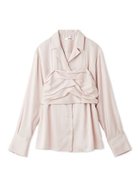 【スナイデル/SNIDEL】のサテンレイヤードストラクチャーブラウス 人気、トレンドファッション・服の通販 founy(ファニー) ファッション Fashion レディースファッション Fashion for Women トップス・カットソー Cut & Sew Tops シャツ・ブラウス・オフィスカジュアル Elegant Blouses & Button-Ups カフス Cuff Design ギャザー Gathered, Ruffled 今季 This Season, Current Season サテン Satin, Glossy Fabric スカーフ Scarf, Neckwear ストライプ Stripe, Striped Pattern ストレート Straight, Straight Cut スマート Smart, Elegant スーツ Suit, Formalwear ドッキング Docking, Mixed Material 無地 Plain, Solid Color おすすめ Recommended / Our Picks thumbnail LPNK[061]|ID: prp329100004784492 ipo3291000000034732025
