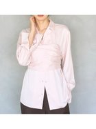 【スナイデル/SNIDEL】のサテンレイヤードストラクチャーブラウス 人気、トレンドファッション・服の通販 founy(ファニー) ファッション Fashion レディースファッション Fashion for Women トップス・カットソー Cut & Sew Tops シャツ・ブラウス・オフィスカジュアル Elegant Blouses & Button-Ups カフス Cuff Design ギャザー Gathered, Ruffled 今季 This Season, Current Season サテン Satin, Glossy Fabric スカーフ Scarf, Neckwear ストライプ Stripe, Striped Pattern ストレート Straight, Straight Cut スマート Smart, Elegant スーツ Suit, Formalwear ドッキング Docking, Mixed Material 無地 Plain, Solid Color おすすめ Recommended / Our Picks thumbnail LPNK[061]|ID: prp329100004784492 ipo3291000000035189172