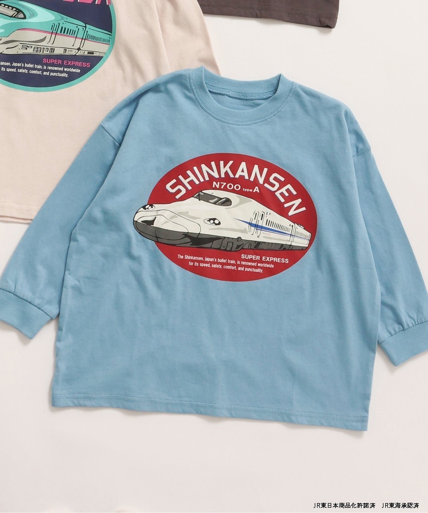 【エフオー オンラインストア/F.O.Online Store / KIDS】のWEB限定 【新幹線大集合】 3色3柄Tシャツ インテリア・キッズ・メンズ・レディースファッション・服の通販 founy(ファニー) 　ファッション　Fashion　キッズファッション　Fashion for Kids　おすすめ　Recommended / Our Picks　フロント　Front, Front Design　プリント　Print, Printed Pattern　人気　Popular, Best Seller　サックス|ID: prp329100004784504 ipo3291000000035158341