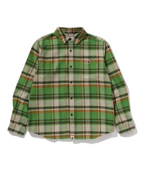 【アベイシングエイプ/A BATHING APE / MEN】のBAPE CHECK SHIRT 人気、トレンドファッション・服の通販 founy(ファニー) ファッション Fashion メンズファッション Fashion for Men ワンポイント One Point, Statement Accent 人気 Popular, Best Seller |ID:prp329100004784542