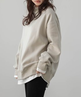 【ラジュール/Lajour】の裏起毛 レイヤード風スウェットプルオーバー 人気、トレンドファッション・服の通販 founy(ファニー) ファッション Fashion レディースファッション Fashion for Women トップス・カットソー Cut & Sew Tops レディースパーカー・カジュアルフーディー Casual Hoodies & Sweatshirts カジュアルプルオーバー・ニットトップス Pullovers & Knit Tops / Casual Pullovers スウェット・クルーネックトップス Sweatshirts & Crewnecks / Relaxed Fit Sweat Tops カットソー Cut and Sewn Top シンプル Simple, Minimal スウェット / スエット Sweatshirt, Sweatwear リラックス Relax, Relaxed Fit ルーズ Loose, Oversized |ID:prp329100004784560