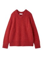 【ミラオーウェン/Mila Owen】のスパンコールVネックシャギーニット 人気、トレンドファッション・服の通販 founy(ファニー) ファッション Fashion レディースファッション Fashion for Women トップス・カットソー Cut & Sew Tops ニット Knit Tops & Sweaters Vネックトップス V-Neck Tops / V-Cut Neckline Shirts スパンコール Sequins, Sequin Embellishment スマート Smart, Elegant バランス Balance, Style Balance フォルム Silhouette, Form リュクス Luxury, Elegant, High-End, Chic エレガント 上品 Elegant ホリデーシーズン Holiday Season thumbnail RED[046]|ID: prp329100004784561 ipo3291000000034733148