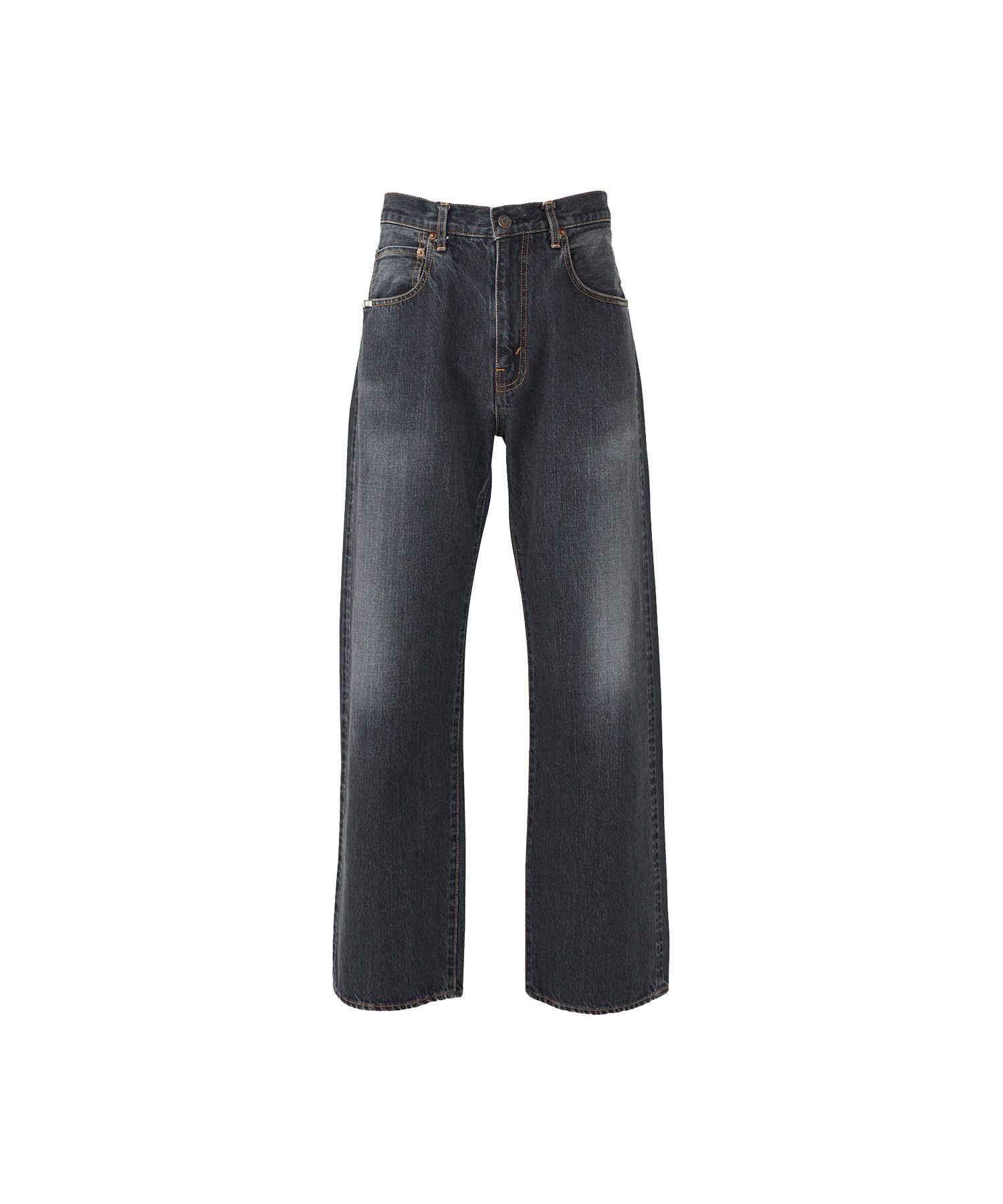 【ヒステリックグラマー/HYSTERIC GLAMOUR / MEN】のルーズストレートデニムパンツ インテリア・キッズ・メンズ・レディースファッション・服の通販 founy(ファニー) 　ファッション　Fashion　メンズファッション　Fashion for Men　ボトムス　Bottoms　デニムパンツ・ジーンズ　Denim Pants　インディゴ　Indigo Denim　テーパード　Tapered, Tapered Pants　デニム　Denim, Jeans Material　リアル　Real, Realistic　ルーズ　Loose, Oversized　エレガント 上品　Elegant　ブラック|ID: prp329100004784571 ipo3291000000034733402