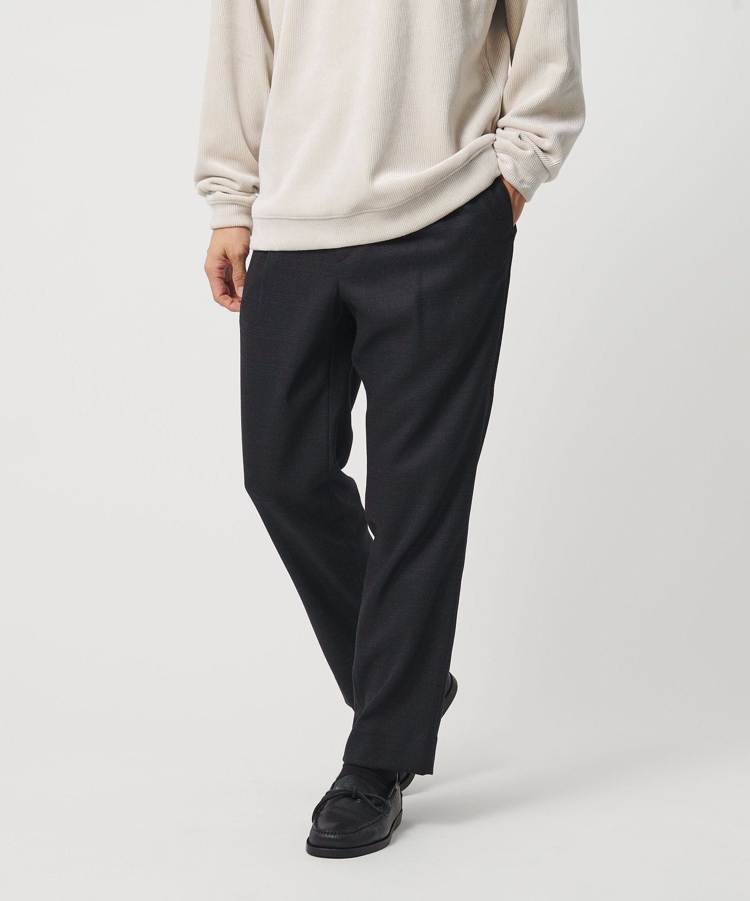 【ビューティ&ユース ユナイテッドアローズ/BEAUTY&YOUTH / UNITED ARROWS / MEN】のフラノ テーパード イージー パンツ NO.5 手洗い可能 インテリア・キッズ・メンズ・レディースファッション・服の通販 founy(ファニー) 　ファッション　Fashion　メンズファッション　Fashion for Men　ボトムス　Bottoms　コイン　Coin, Coin Design　今季　This Season, Current Season　シャーリング　Shirring, Ruched　ジャケット　Jacket, Outerwear　スタンダード　Standard, Basic　スニーカー　Sneakers, Trainers　スピンドル　Spindle, Drawcord　チェック　Check, Plaid, Tartan　テーパード　Tapered, Tapered Pants　定番　Standard, Basic Item　フロント　Front, Front Design　ベーシック　Basic, Essential　ポケット　Pocket, Pocket Detail　ミドル　Middle Length, Mid Height　ルーズ　Loose, Oversized　ループ　Loop, Loop Knit　A/W・秋冬　Autumn/Winter　おすすめ　Recommended / Our Picks　エレガント 上品　Elegant　その他1|ID: prp329100004784581 ipo3291000000034733547