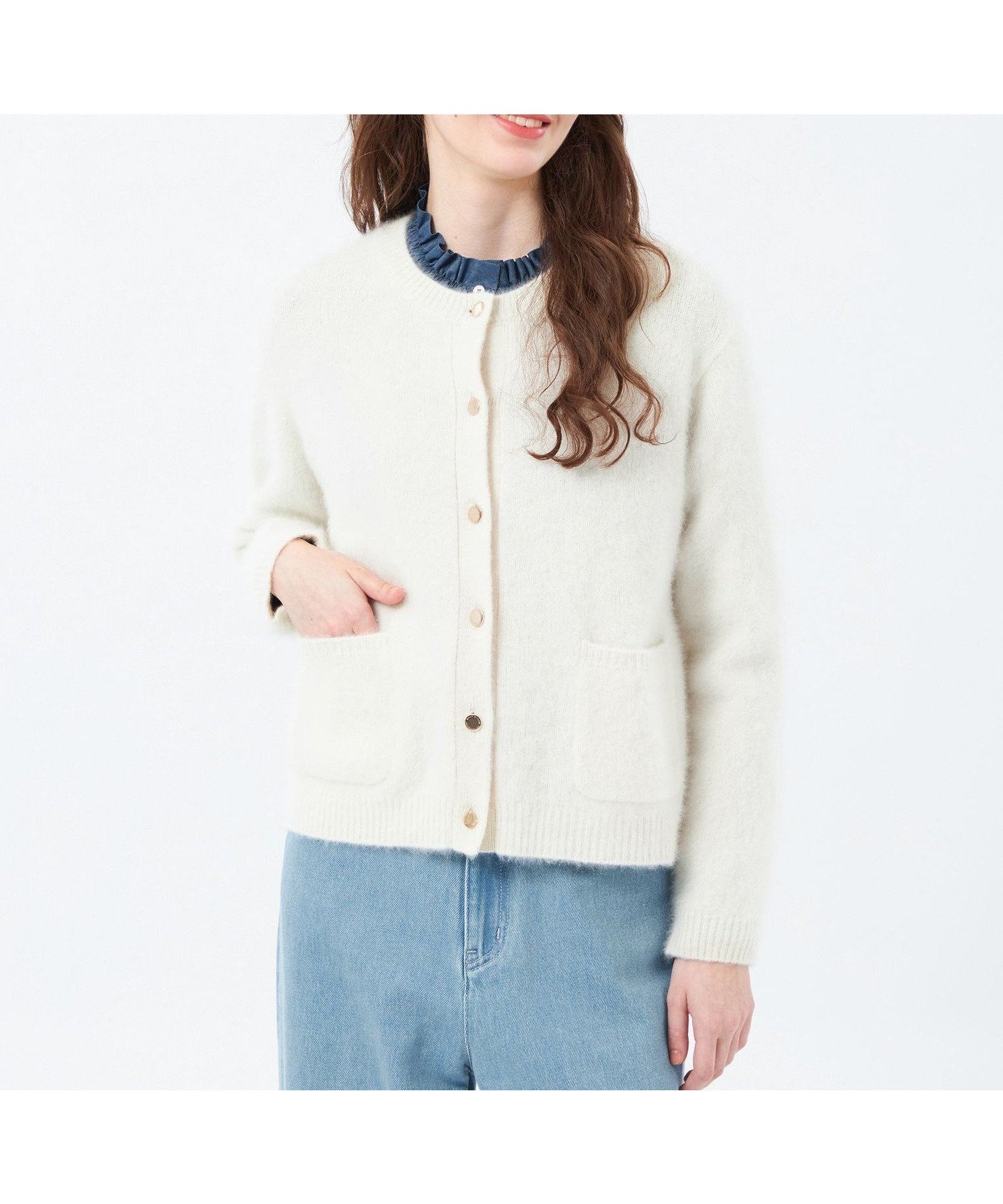 【マッキントッシュ フィロソフィー/MACKINTOSH PHILOSOPHY】の【ROYTON KNIT(ロイトンニット)】フォックスウール製 インテリア・キッズ・メンズ・レディースファッション・服の通販 founy(ファニー) 　ファッション　Fashion　レディースファッション　Fashion for Women　トップス・カットソー　Cut & Sew Tops　ニット　Knit Tops & Sweaters　おすすめ　Recommended / Our Picks　カーディガン　Cardigan, Knitwear　フォックス　Fox, Fox Fur　エレガント 上品　Elegant　冬　Winter / This Winter　夏　Summer　春　Spring　秋　Autumn　オフホワイト|ID: prp329100004784604 ipo3291000000034823449