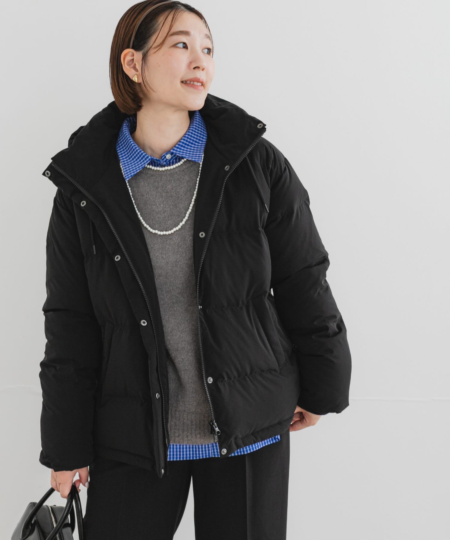 【アーバンリサーチ ロッソ/URBAN RESEARCH ROSSO】のF by ROSSO 撥水2WAYショートダウン インテリア・キッズ・メンズ・レディースファッション・服の通販 founy(ファニー) ファッション Fashion レディースファッション Fashion for Women ショート Short, Short Length スタンド Stand Collar, Upright Stand ダウン Down, Puffer 定番 Standard, Basic Item A/W・秋冬 Autumn/Winter 冬 Winter / This Winter 2025年 2025 2025-2026秋冬・A/W Autumn/Winter 2025–26 AW25–26 ブラック|ID: prp329100004784637 ipo3291000000035018737