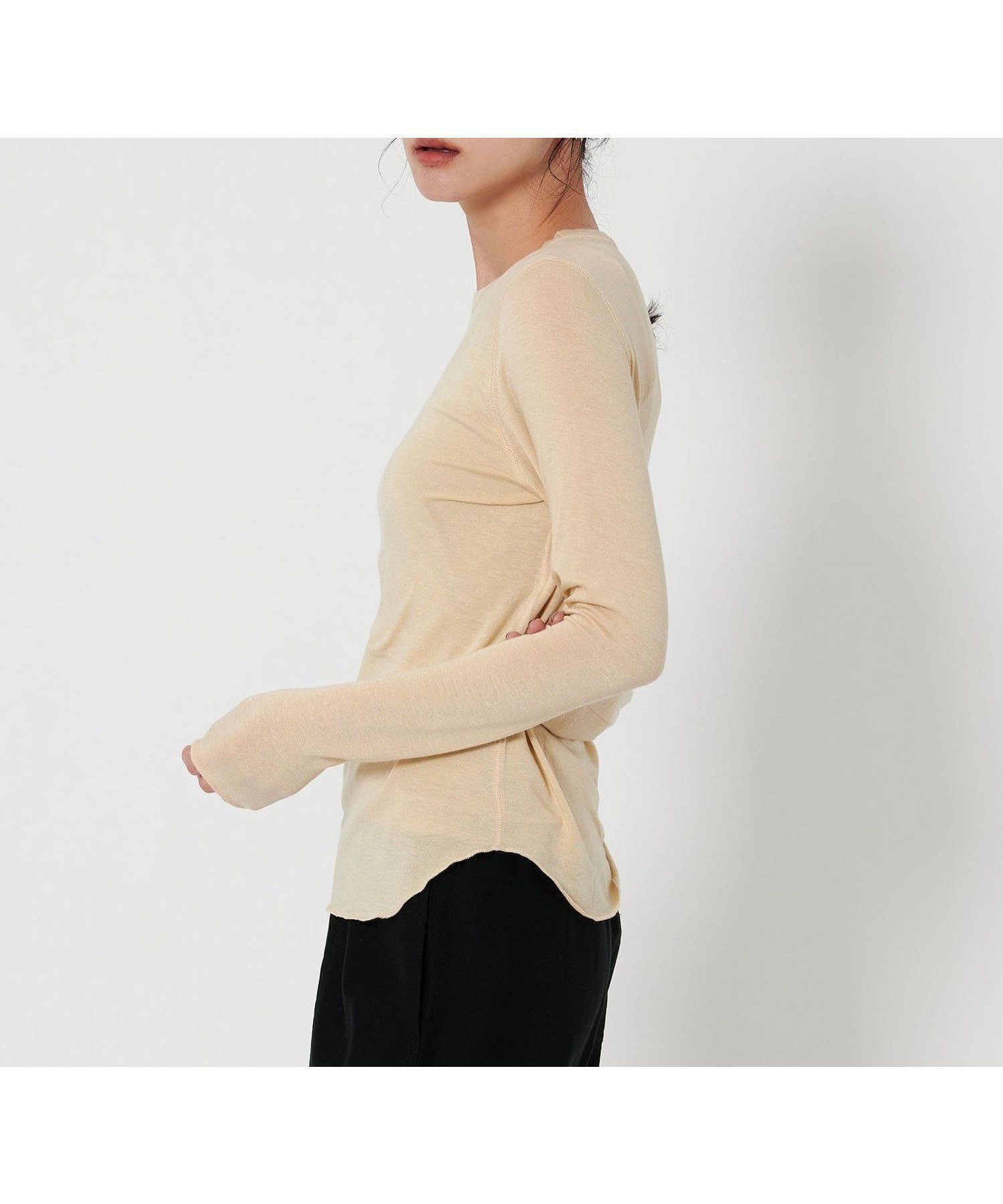 【ユナイテッドアローズ/UNITED ARROWS】のセルロースブレンド クルーネック カットソー インテリア・キッズ・メンズ・レディースファッション・服の通販 founy(ファニー) ファッション Fashion レディースファッション Fashion for Women トップス・カットソー Cut & Sew Tops カットソー・ベーシックTシャツ Cut-and-Sewn Tops / Stretch Tees & Basics カットソー Cut and Sewn Top アウトレット Outlet / Clearance おすすめ Recommended / Our Picks BEIGE|ID: prp329100004784942 ipo3291000000034736589