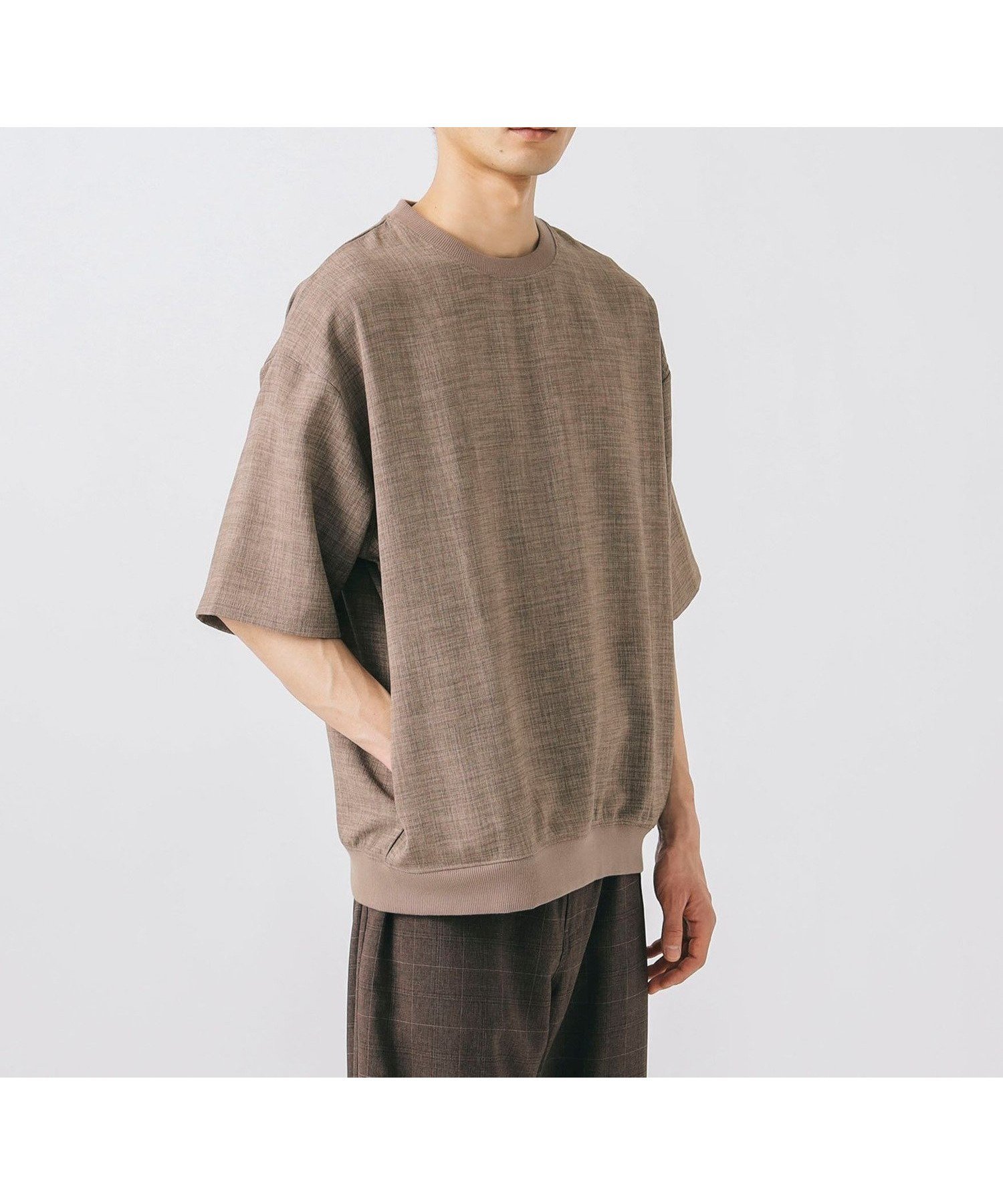 【ビームス ウイメン/BEAMS】のポリメランジ 布帛 Tシャツ (吸水速乾) 人気、トレンドファッション・服の通販 founy(ファニー) 　ファッション　Fashion　レディースファッション　Fashion for Women　トップス・カットソー　Cut & Sew Tops　シャツ・ブラウス・オフィスカジュアル　Elegant Blouses & Button-Ups　ロングTシャツ・Tシャツ　Longline T-Shirts & Tees　おすすめ　Recommended / Our Picks　ショート　Short, Short Length　シンプル　Simple, Minimal　スラックス　Slacks, Dress Pants　デニム　Denim, Jeans Material　バランス　Balance, Style Balance　フィット　Fit, Slim Fit　フレア　Flare, Flared　リラックス　Relax, Relaxed Fit　ワイド　Wide, Wide Fit　エレガント 上品　Elegant　吸水　Absorbent, Quick-Dry　 other-1|ID: prp329100004784944 ipo3291000000035024774